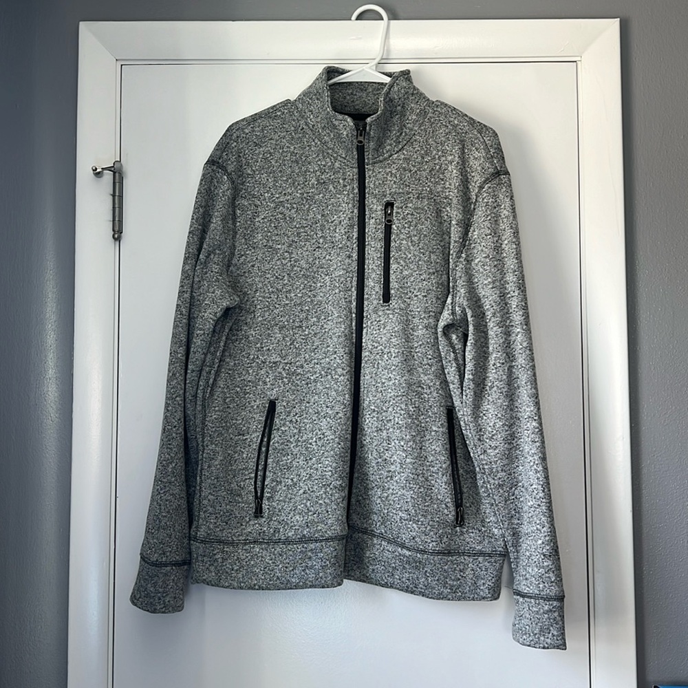 Sonoma Men’s Fleece Sweater Gray Jacket